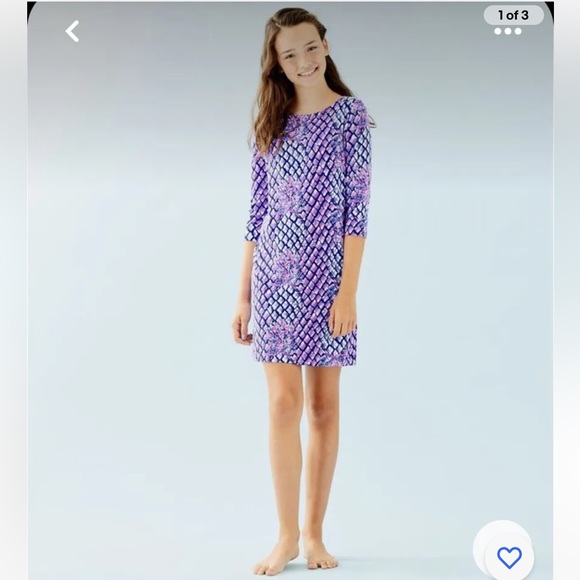 [Lilly Pulitzer] Mini Sophie Dress in Royal Purple Pop up Toe - Picture 7 of 7